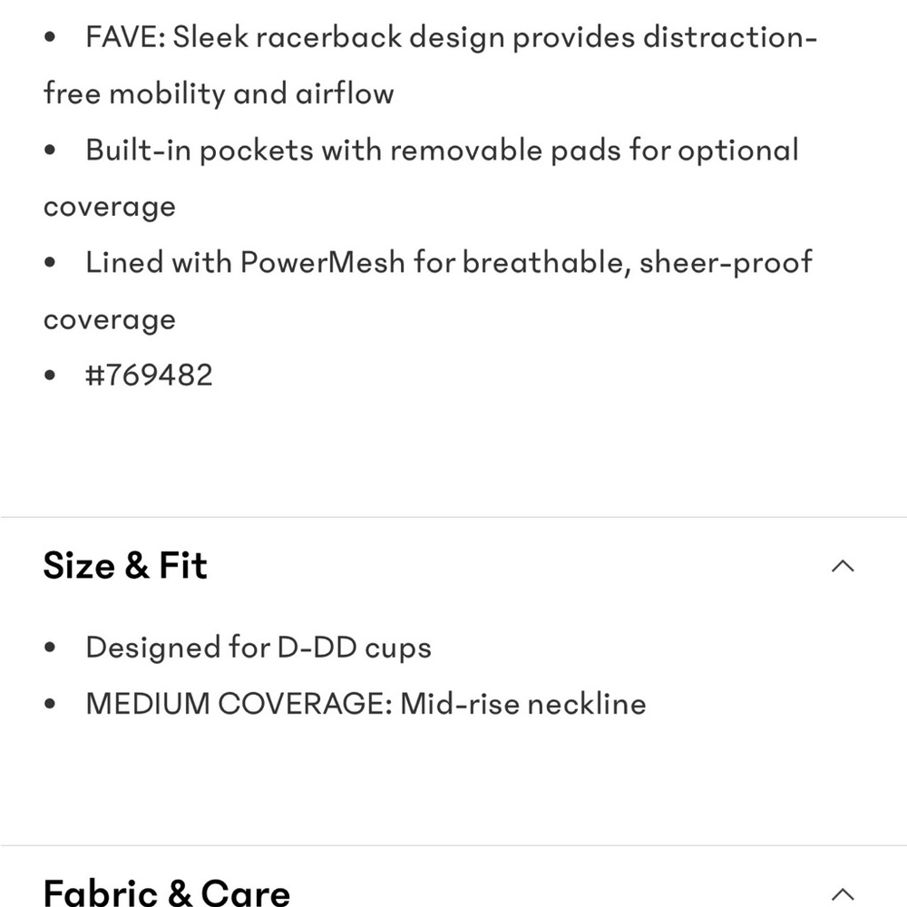 Athleta Vital Sports Bra D-DD - Picture 5 of 5